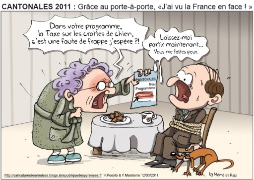 La politique porte à porte, vaste programme ... (Crédits : Poeyto-Malaterre)