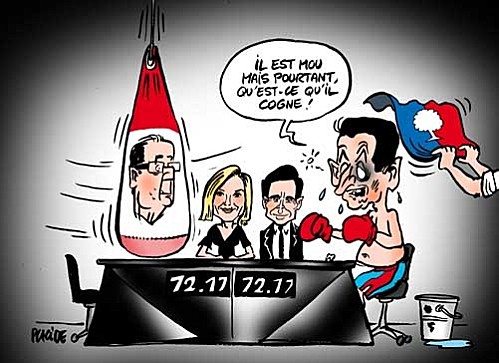 sarkozy-hollande-debat-pugilat-1 (Crédits : Placide)