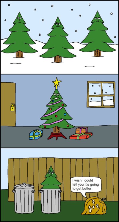 Xmas Tree Cartoon