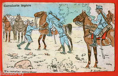 cpa-b20-dessin-humour-militaire-cavalerie-cheval-cavalier-conscrit-obese-lourd-1086831 - Crédits : inconnu