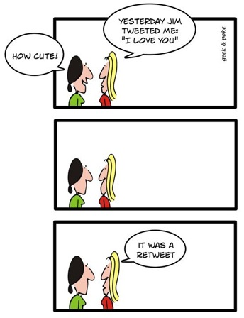 retweet_love Credist : Geek and poke