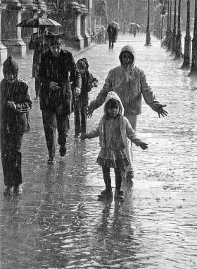 DOISNEAU-1385-Pluie-d-ete-PARIS-1981