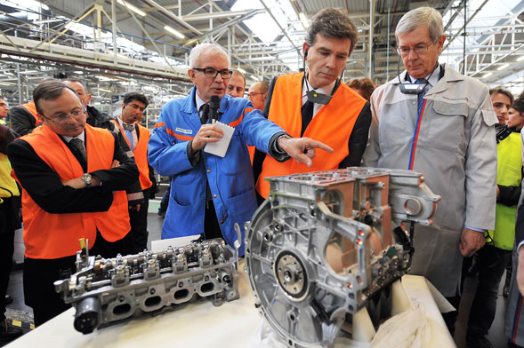 121008-montebourg-lefebvre Peugeot PSA Automobile