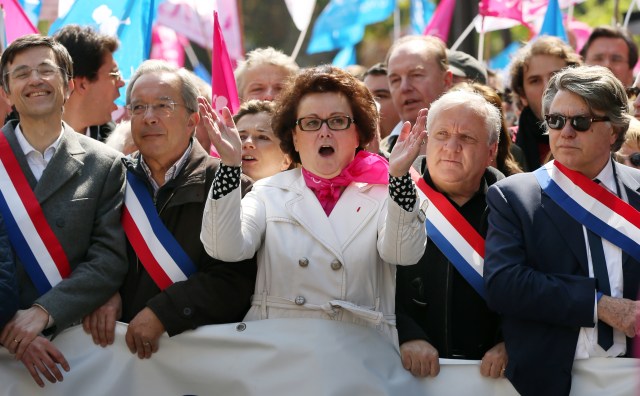 FRANCE-POLITICS-GAY-MARRIAGE-MANIF