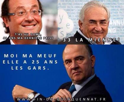 Hollande DSK Moscovici Les Bronzés