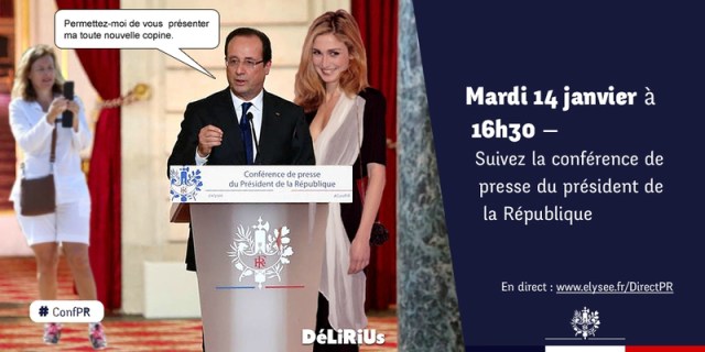 François Hollande @Elysee Valérie Trierweiler Julie Gayet
