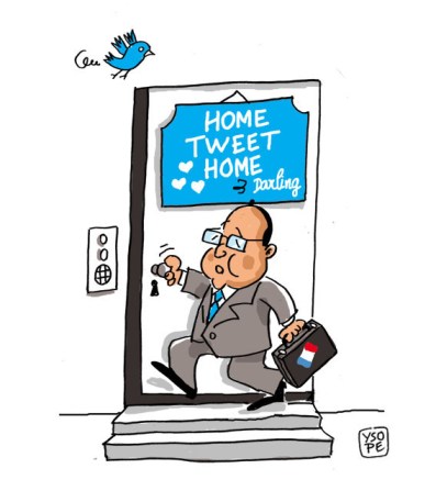 Home-tweet-home Hollande Paris France Humour