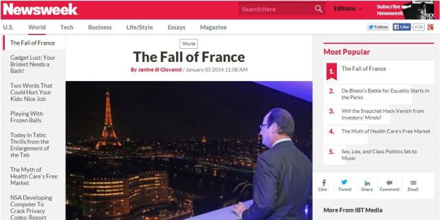 NEWSWEEK-facebook Fall of France Janine di Giovanni