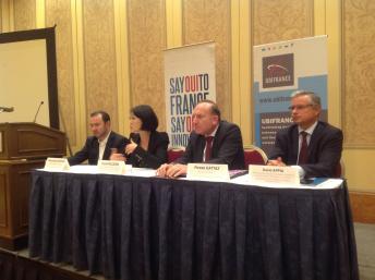 Pellerin et Gattaz CES 2014 Las Vegas Ubifrance AFII #CES2014