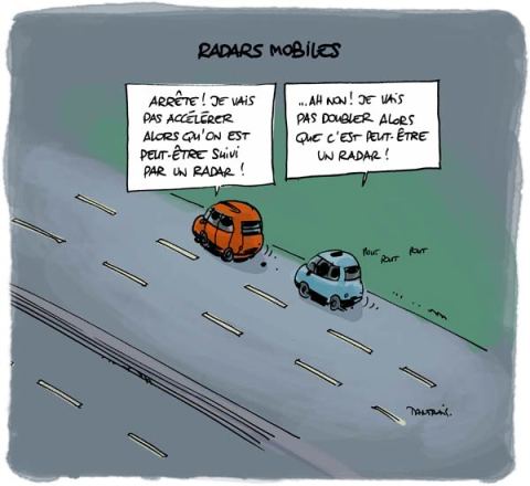 voiture-radar-mobile-autoroute-amende-pv-humour France