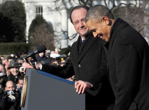 White House Hollande Obama 