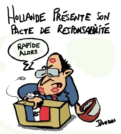 François Hollande Pacte de Responsabilité Julie Gayet Paris France