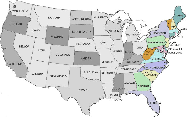 East Coast West Coast America