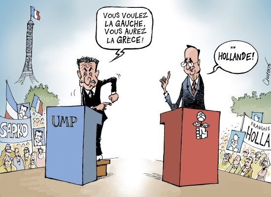 Sarkozy UMP Hollande PS France