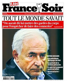 blog -France Soir DSK_tt monde savait_Une-18mai2011 France