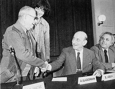 sartre-glucksman-aron France Intellectuel