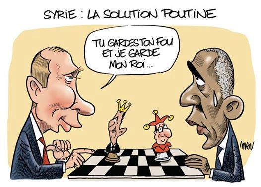 Russie Syrie Poutine Obama Hollande Assad