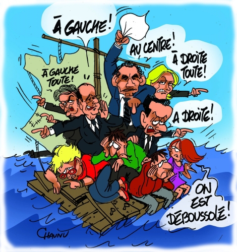 le-radeau-de-la-meduse-humour France Hollande Valls Remaniement Remaniement PS Valls Charlot Les Charlots France Paris Humour