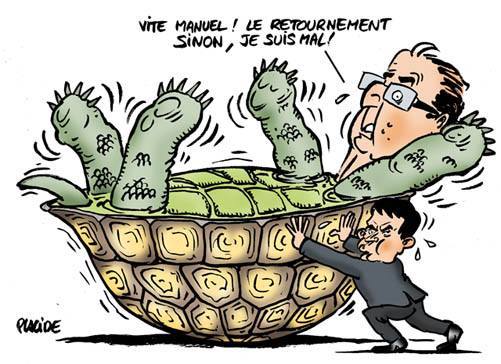Retournement économique Valls Hollande