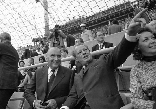 Germany Munich Willy Brandt and Georges Pompidou