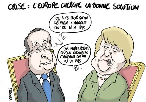 Hollande France Merkel Allemagne