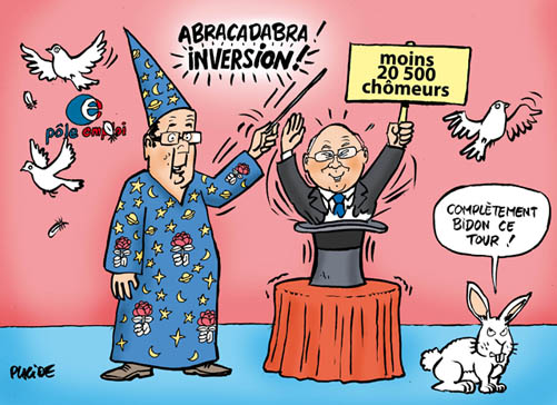 François Hollande Michel Sapin Chômage