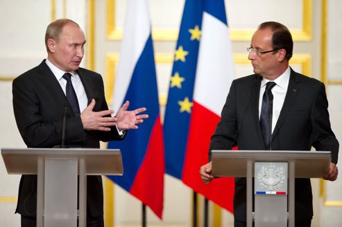 FRANCE-RUSSIA-SYRIA-POLITICS-UNREST-PUTIN-HOLLANDE