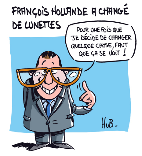 François Hollande Lunettes Elysée