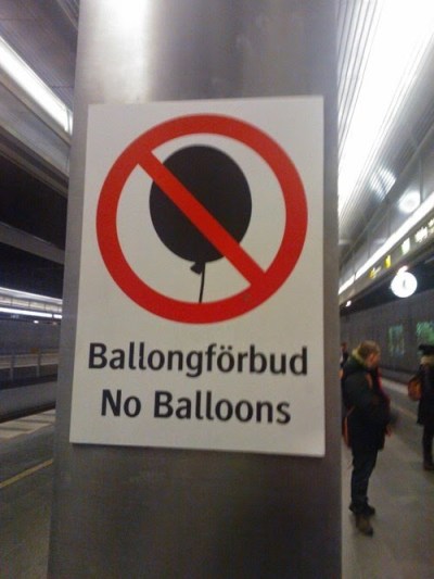 no balloons