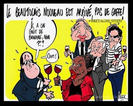 Hollande Beaujolais Nouveau Taubira Fabius