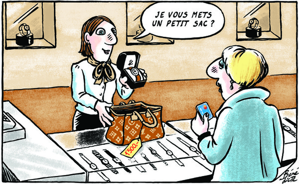 dessin paru dans "24heures", Lausanne