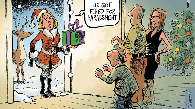 Santa Harassment Chappatte